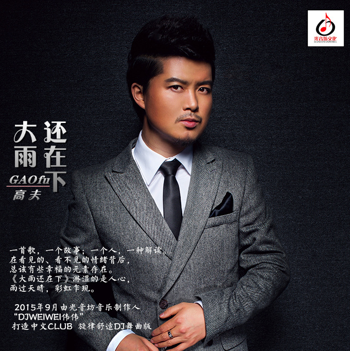 歌曲>高夫,华语群星 - 大雨还在下 (dj光音坊dj伟伟版)作词:高夫作曲