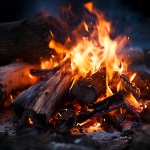 火声 - 壁炉木柴燃烧声 - 篝火声 (白噪音睡眠，学习，助眠，冥想环境音, 冥想，放松, 火声)