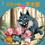 三只小猪与金太狼|经典童话故事|2-6岁睡前故事