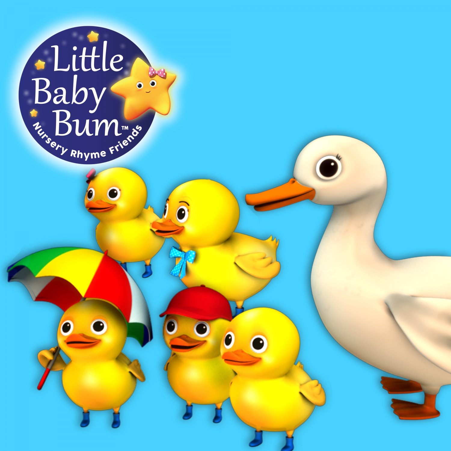 littlebabybum与朋友们幼儿儿歌五只小鸭子器乐曲