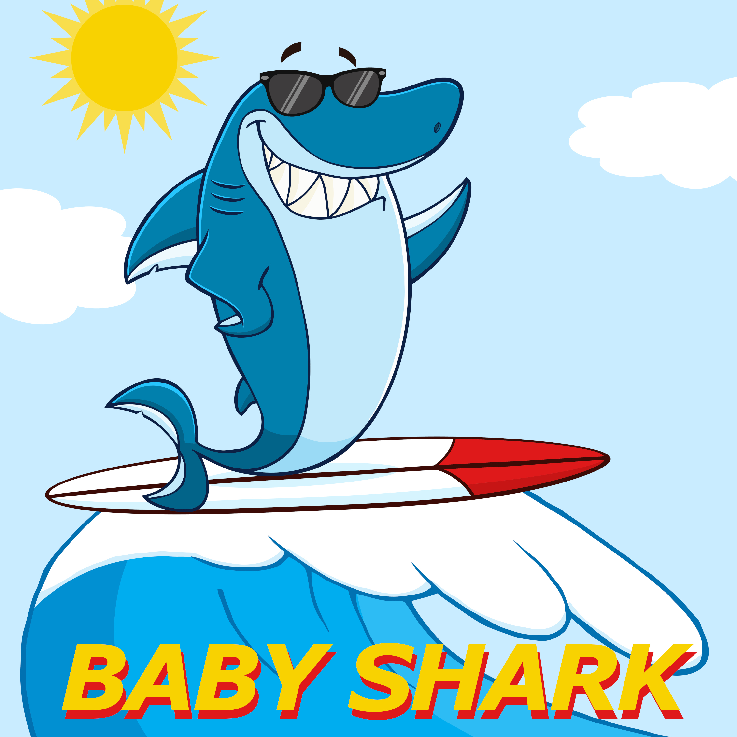 baby shark简谱图片