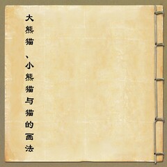 大熊貓、小熊貓與貓的畫(huà)法