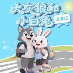 大灰狼和小白兔上学记|爆笑幼儿园